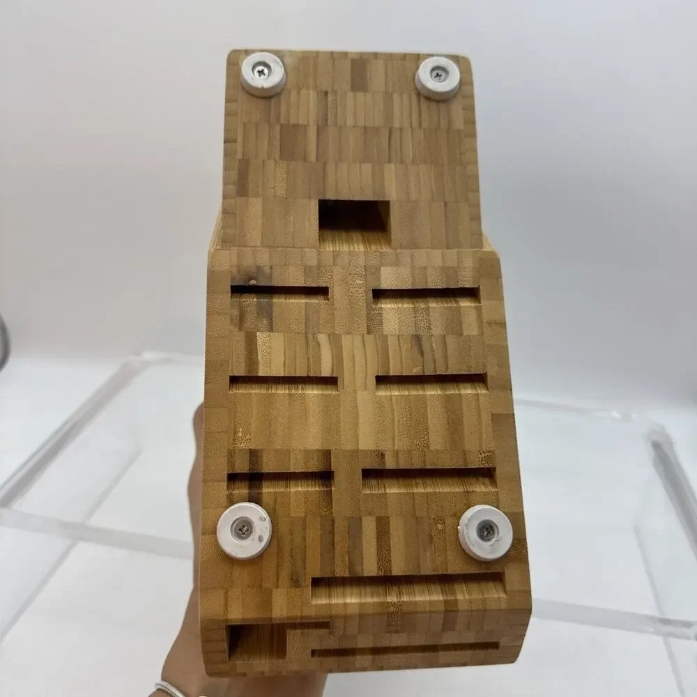 Miyabi 10-Slot Bamboo Knife Block Only - Knives Not Included Excellent Shape